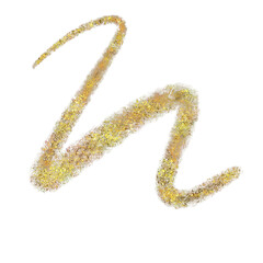 Abstract transparent glitter hand drawn cute scribble