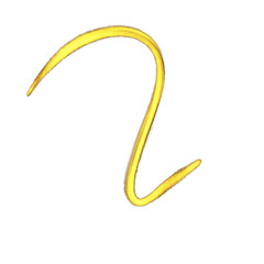 Abstract transparent glitter hand drawn cute scribble