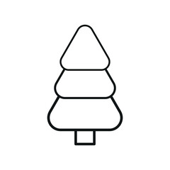 Christmas Tree Line Drawing