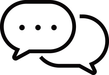 シンプルなフキダシのアイコン