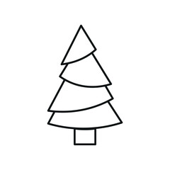 Christmas Tree Line Drawing