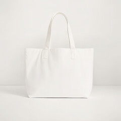 Mockup of a white tote bag for designers and merchants 