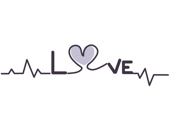 A heart of love filled with beautiful emotions. Style 1 ,Line art ,Colour  gray