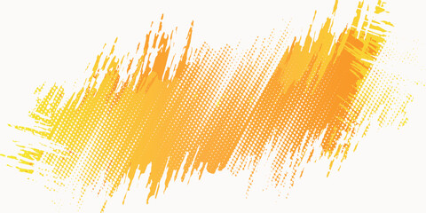 Vintage pop art yellow and orange background. Wallpaper banners © halwani
