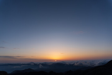 Sunrise from Nagatadake, Yakushima island, Japan
