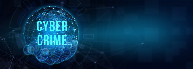 Obraz premium The concept of a cyber attack on a computer network. Cyber crime and internet privacy hacking. 3d illustration