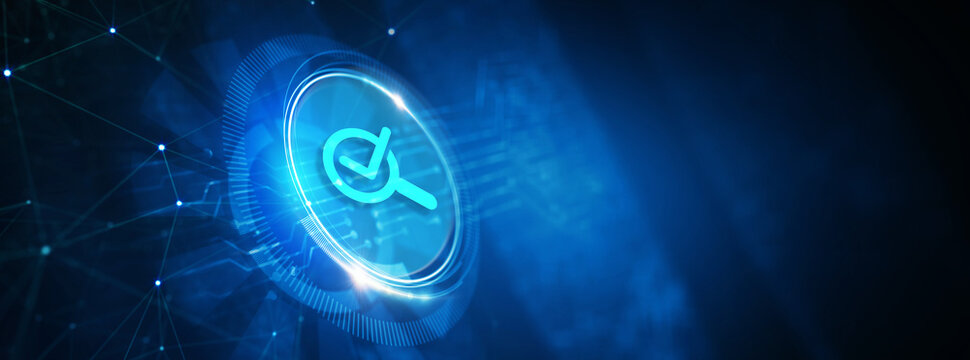 Standard quality control. Certification. Business, technology, internet and networking concept.  3d illustration
