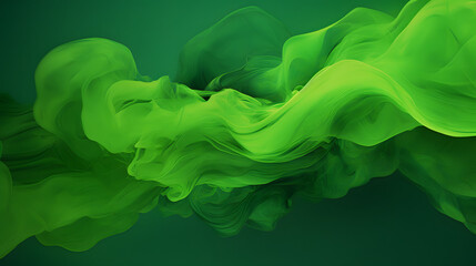 abstract background with green smoke  - obrazy, fototapety, plakaty