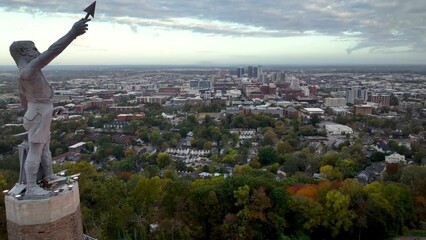 vulcan statue over birmingham alabama