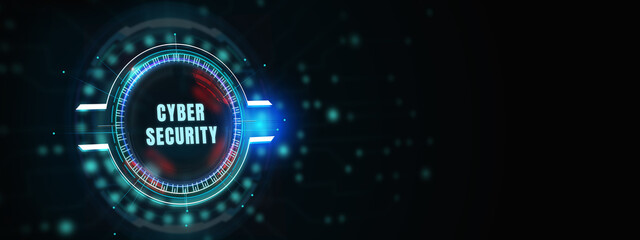 Cyber security data protection business technology privacy concept. 3d illustration