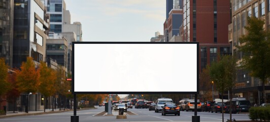 City Billboard Mockup: Your Canvas for Captivating Commercial Displays