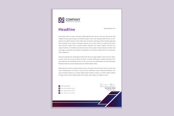 Professional letterhead template for your business