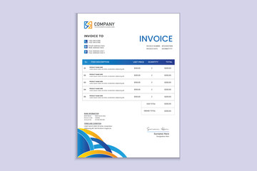 Professional invoice template for your business