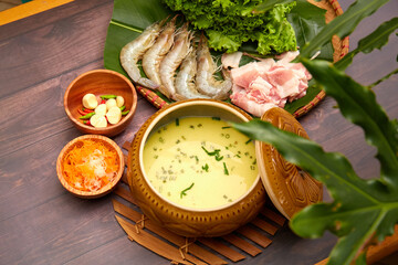 banh xeo delicious traditional food in Vietnam Made from rice flour, water and turmeric powder or...