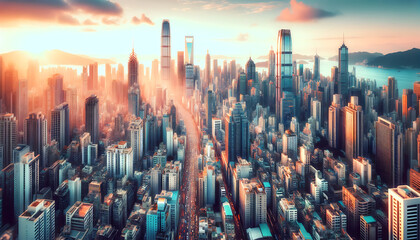 city sky view