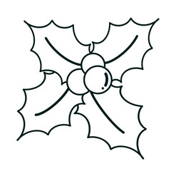 christmas bells with holly