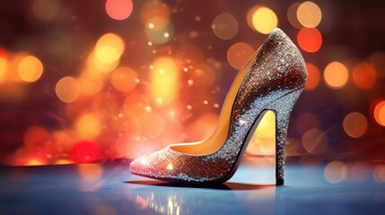 high heels on bokeh background