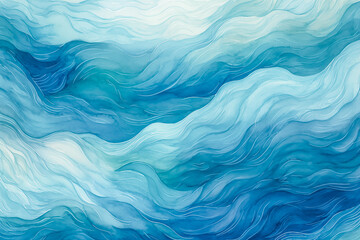 Fototapeta premium Abstract water ocean wave, blue, aqua, teal marble texture. Blue and white water wave web banner Graphic Resource as background for ocean wave abstract. Backdrop for copy space text, backdrop by Vita