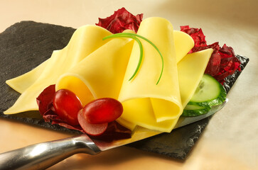 Butterkäse, Käsebrot, Brotzeit, Käseaufschnitt,