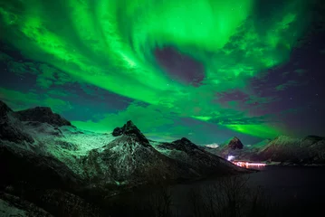 Fototapeten northern lights © Michal