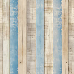 Seamless shabby vintage wood texture pattern, ai generative