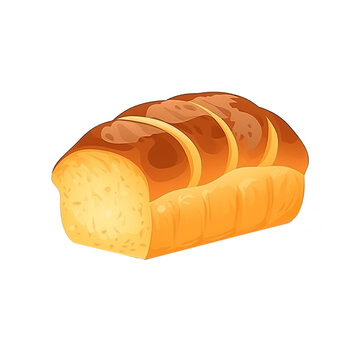 recommend clip art: Fresh bread  flat style illustration