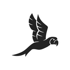 Parrot Logo template Isolated. Brand Identity. Icon Abstract Vector graphic