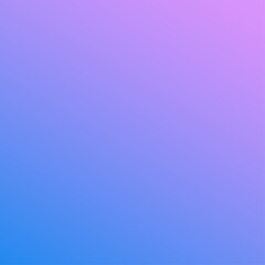 Abstract blue to pink background with linear gradient. Bright color spot with blur. Vector neon illustration. Modern urban image for design with wavy line. Template with a beautiful theme. Space.