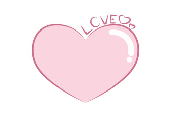 A heart of love filled with beautiful emotions. Style 1 ,Line art ,Colour  pink