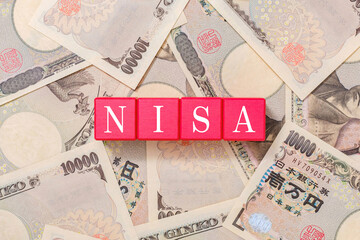NISA　少額投資非課税制度　一万円札
