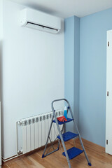 Maintenance of a modern air condition unit.