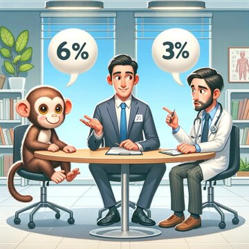 doctor and monkey discussion and analysis. Taiwan news.