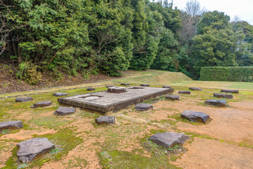 Izumo Province Yamashiro-go Sites Kitashinzoin ruins in Matsue City, Shimane Prefecture, Japan