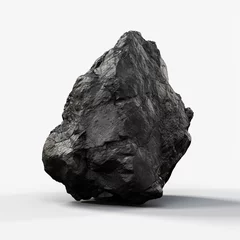  Coal stone isolated on white background © Diana