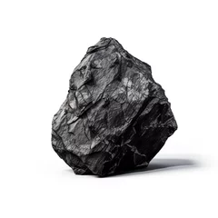 Rolgordijnen Coal stone isolated on white background © Diana
