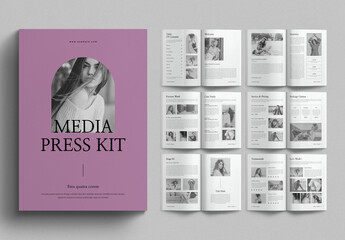 Media Kit Template Design Layout