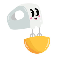 a cartoon character is standing on a yellow object