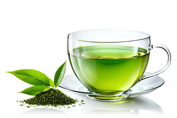 cup of green tea. Generative AI