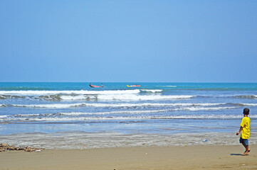 Beach in Padang, West Sumatera, Indonesia.