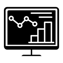 Data analysis icon vector. Data science illustration sign. Analytics symbol. Trading logo.