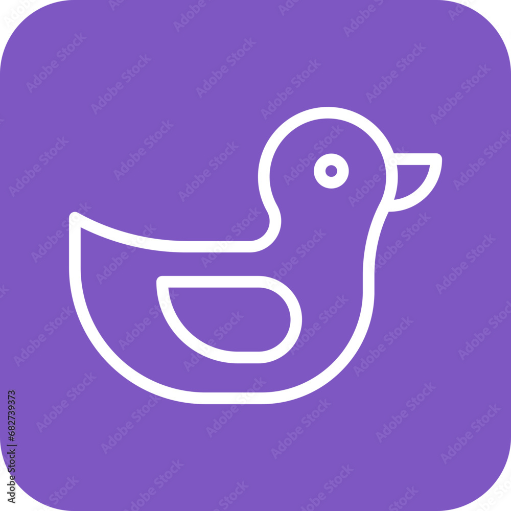 Canvas Prints Duck Toy Icon