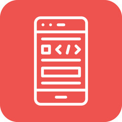 Smartphone Coding Icon