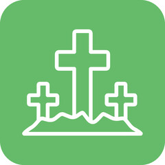 Obraz premium Cemetery Icon