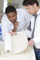 Obraz premium men repair building and people concept