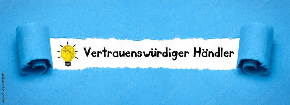 Poster Vertrauenswürdiger Händler	