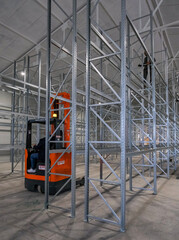 shelves and racks for new warehouse 