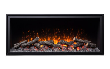 Electric Fireplace on transparent background