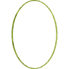 Oval Shape With Glitter Frame