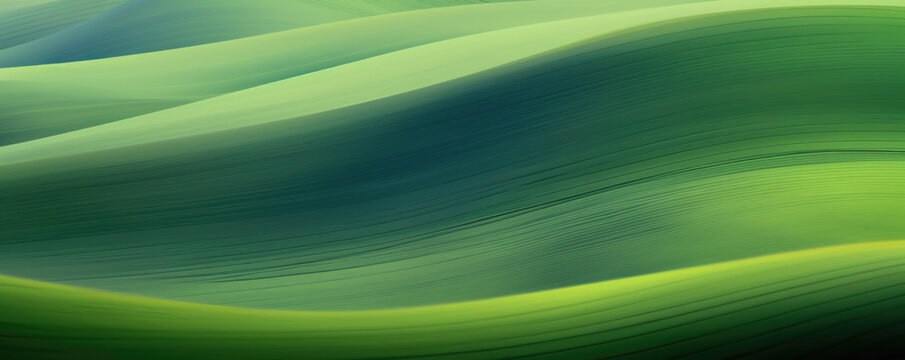 Abstract green lines and hills, wallpaper background