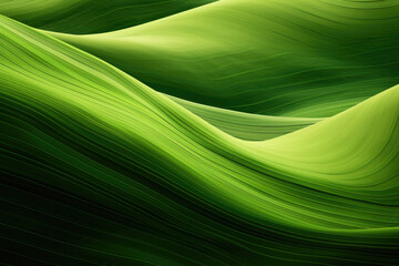 Abstract green lines and hills, wallpaper background